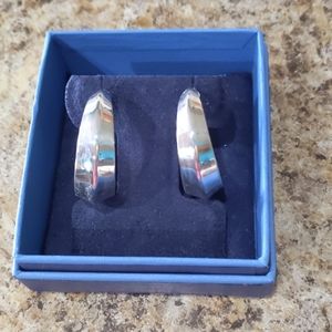 Wide Tapered 925SS Hoops